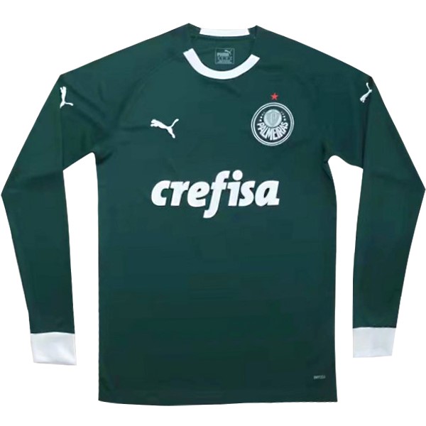 Camiseta Palmeiras 1ª ML 2019-2020 Verde